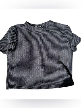 🎇🎆3for$9 Girls dark gray Ribbed Top